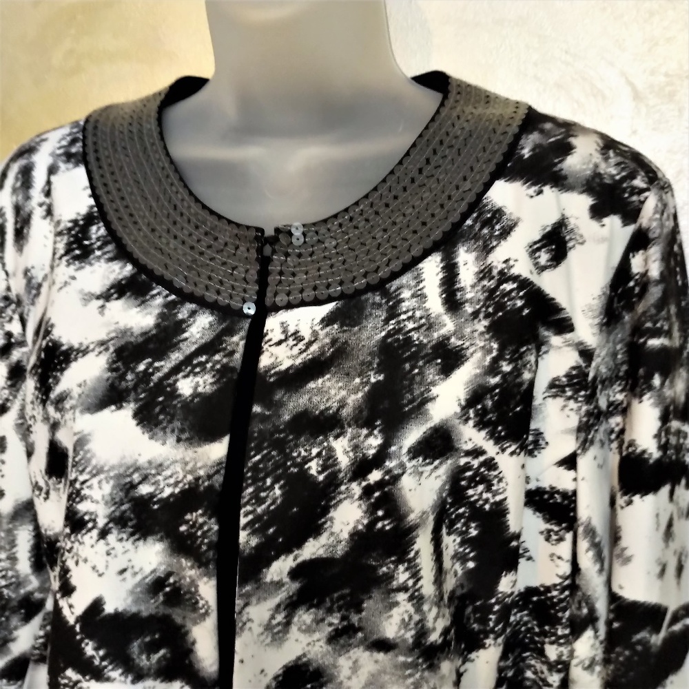 Chico's Asian-Inspired Jacket NWOT L - Picture 3 of 6